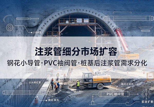 溧阳注浆管细分市场扩容，隧道钢花小导管、PVC 袖阀管、桩基后注浆管需求分化
